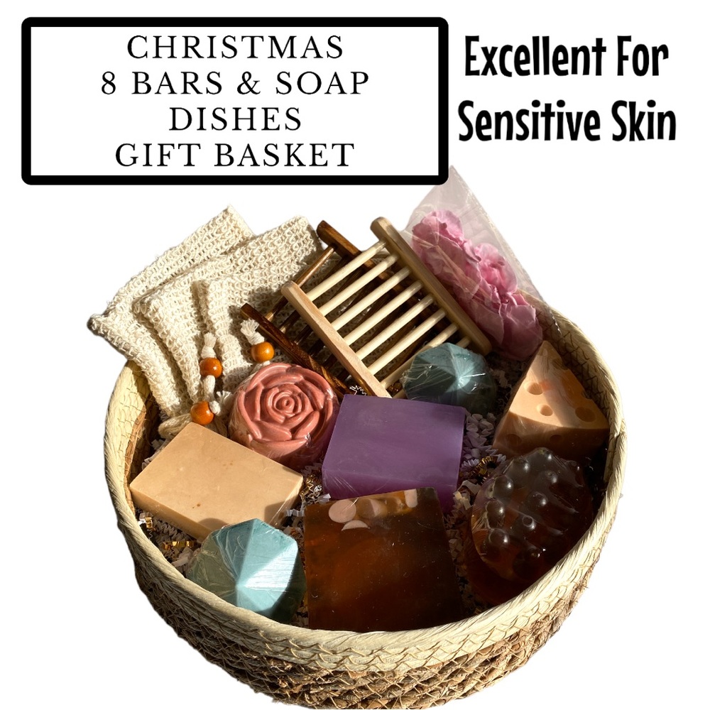 Soap Gift Basket for a Couple or Family ( PRICE IS FIRM ) Christmas gift idea!
